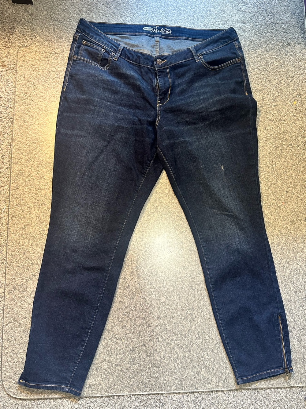 Old Navy Dark Blue Ankle Crop Jeans